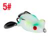 4g/3.5cm Viento Tailandés Lentejuela Doble Rana Trueno Hit Negro Rana de Agua Flotante Simulación Rana Trueno Cebo de Pez Negro Cebo de Rana Suave Transfronterizo