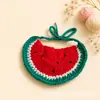 Collar para Mascota Cachorro Lindo Muñeco Tejido Babero Rábano Toalla Babero Saliva Gato Bufanda Calentador de Cuello Decoración