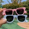 Óculos de Sol Polarizados de Silicone para Crianças Meninas Ano Cruzamento Estilo Coreano Europeu e Americano Avançado Estilo Simples Óculos de Sol da Moda Crianças