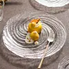 Canghai Louça de Vidro Prato Raso Prato de Frutas Sala de Estar Criativo Luxo Leve Prato de Alta Qualidade Uso Doméstico 2026 Novo Modelo Prato Redondo