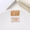 Parche de Tela Negra Etiqueta Tejida Hecha a Mano para Diademas, Estilo Coreano Universal Hecho a Mano Inglés DIY Etiqueta de Tela
