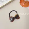Novedoso Elástico para el Cabello de Acetato Inspirado en Chanel con Lazo, Versión Coreana, Moderno, Sencillo, Banda Elástica de Alta Elasticidad