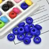 Cuentas Acrílicas de Agujero Grande de 14 mm Color Sólido Cuentas de Rueda Cuentas Espaciadoras Cuentas para Hilo Pulsera DIY Goma para el Cabello Tejido Accesorios para Joyería