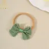 Accesorios para el cabello transfronterizos de comercio exterior europeo y americano para niños, moños suaves y que no aprietan, diademas finas de verano, gomas para el cabello, accesorios para la cabeza y protectores de fontanela