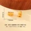 Prata Esterlina S925 Banhada a Ouro Contas Espaçadoras Padrão Meteoro Antigo Contas Estilo Antigo Padrão Contas Cilindro para Fazer Pulseiras Contas Soltas Acessórios DIY