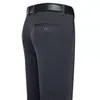 Una generación de pantalones al por mayor para hombre primavera, verano, otoño e invierno finos elásticos ropa de papá pantalones para hombres de mediana edad holgados cintura alta