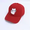 Gorra de Béisbol Infantil Bordada de Gato Coreano, Adecuada para Todas las Estaciones, Gorra Linda de Pico de Pato, Gorra de Sol de Dibujos Animados para Primavera y Verano al por Mayor