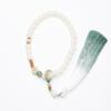 Jóias Qiyi pulseira original de raiz de Bodhi natural Jade Branco Bodhi rosário de 108 contas pulseira Bodhi