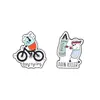 Broche Creativo y Personalizado de Dibujos Animados para Píldoras de Fitness, Transfronterizo Europeo y Americano Lindo Serie Médica Accesorios Metálicos para Píldoras al por Mayor