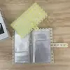 Álbum de cartões multicamadas transparente para atacado, álbum de cartões de visita tipo botão com 4 grades, álbum de armazenamento de cartões de fotos de celebridades, álbum de fotos Polaroid