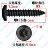 Tornillo autorroscante de cabeza redonda para madera, antirrobo, de acero inoxidable 304, color negro, con forma de flor de ciruelo y columna, M2M3M4M5M6