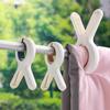 Clipes Sem Costura à Prova de Vento para Secar Lençóis e Roupas, Pregadores de Plástico Domésticos Fortemente Fixos, Pregadores de Roupa Portáteis Espessados