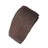 Atacado Masculino Formal Entrevista Camisa Acessórios Inverno Versátil Casual Cor Sólida 5,5cm Tricô Gravata Estreita