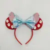 Diadema Rígida Cabeza de Mickey para Niños Estrella Hebilla para la Cabeza de Bebé Lazo Cosplay Adorno Diario para la Cabeza