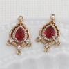 Accesorios para Joyería DIY Colgante de Borla de Cobre con Múltiples Agujeros Colgante de Circonita Estilo Antiguo Tocados Hanfu Materiales para Ropa Étnica