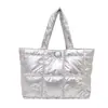 Bolso de Mujer 2026 Nuevo Modelo Gran Capacidad Algodón Espacial Versátil Bolso de Mano Bolso de Plumas Bolso Cruzado de Gama Alta Elegante