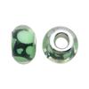 Verde estilo europeo y americano resina cuentas de agujero grande accesorios para pulsera accesorios DIY perforado taladrado cuentas sueltas transfronterizo