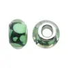 Color Verde Estilo Europeo y Americano Resina Cuentas de Agujero Grande Pulsera Accesorios Joyería Accesorios DIY Perforado Pedrería Cuentas Sueltas Transfronterizo