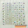 Cara Cara Autoadhesivo Maquillaje Pegatina Ceja Diamante Pegatina Bola de Diamante Niños Mariposa Tul Hilo de Seda Escenario Actuación