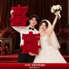 Decoración de habitación de boda cojines de sofá de mesita de noche almohada de doble felicidad de boda muñecos rojos festivos para presionar la cama venta al por mayor de suministros de boda