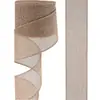 63mm Europeo y Americano clásico color sólido imitación lino cinta de lino rollo de lino corona lazo material correa de jardinería punto 10Y