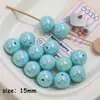 Macaron Color Acrílico Chapado en Color Cuentas Pintadas a Mano Cuentas de Embrión Pulsera DIY Cuentas Sueltas Cadena de Teléfono Móvil Colgante para Coche Accesorios de Joyería