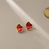 Aretes Irregulares Ovalados de Aceite de Aguja Plateada, Simples y Elegantes, Sensación de Alta Gama, Lujo Ligero, Nicho, Elegantes Accesorios para Orejas al por Mayor