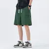 Shorts estilo americano 2026 verano para hombre finos nuevos ropa de trabajo hasta la rodilla pantalones casuales de seda helada de secado rápido de longitud media para hombre