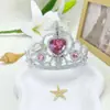 Suministrado Directamente desde la Fuente, Corona de Diamantes en Forma de Corazón de Princesa, Varita Mágica, Set de Tocados Europeos de Hada de Cristal con Piedras Preciosas