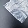 Saco de embalagem plástica solúvel em água, em formato de tira, multi-especificação, com fecho zip, grande, para atacado, armazenamento, transparente, espessado, com fecho zip
