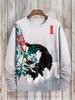 2024 Nuevo Transfronterizo Amazon Otoño Casual Sudadera Estampada en 3D Europea y Americana Jersey Cuello Redondo Suelto Sudadera de Mujer