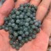 Venta al por mayor jade de Myanmar azul cuentas de agua sueltas diy pulsera collar hielo glutinoso 7mm cuentas de jade de agua azul