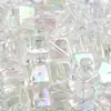 Accesorios para Joyería DIY de Cuentas Transfronterizos Cubo Cuadrado de Acrílico con Agujero Lateral Cuentas Sueltas para DIY Bisutería Pequeños Accesorios Venta al por Mayor
