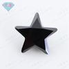 Anillo de pentagrama de gema Huagang de circonio cúbico negro, piedra desnuda, circonio negro, gema artificial CZ, piedra blanca, fábrica de Wuzhou