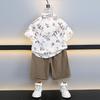Conjunto de Verano Hanfu para Niños 2026 Nuevo Estilo Infantil Nuevo Estilo Chino Manga Corta Atuendo de Verano para Actuación Conjunto de Dos Piezas
