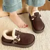 Zapatos Birkenstock de Suela Gruesa para Pastel de Arroz de Venta Caliente para Mujer 2026 Nuevas Llegadas de Invierno Calentitos con Forro de Terciopelo, Hebilla, sin Cordones, Antideslizantes para Exteriores