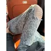 Jeans Desgastados Lavados de Corte Holgado con Estampado de Estrellas y Diseño Único, Estilo Hip-Hop Americano, Pantalones Rectos Acampanados de Moda