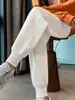 Pantalones Casuales para Mujer 2025 Otoño e Invierno Nuevos Pantalones Deportivos Forrados de Felpa Primavera y Otoño Ropa Exterior Holgada para Mujer Pantalones de Pierna Ancha