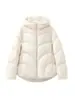 Chaqueta Acolchada con Capucha de Alta Gama Transfronteriza de Pluma de Pato Blanca 90 para Mujer, Estilo Corto, Silueta de Moda de Invierno 2026 Abrigo tipo Capa
