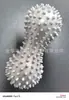 Pelota de masaje de cacahuete con púas de PVC, pelota de fascia para entrenamiento de rehabilitación, para alivio del dolor de pies, hombros y cuello, pelota de erizo para yoga