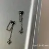 Decorações de arte para unhas de Halloween transfronteiriças: Espinhos de liga escura, pingentes em formato de coração e strass líquido para acessórios de unha, atacado