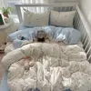 Roupa de Cama Classe A para Maternidade e Bebês Capa de Edredom Individual Algodão Fofo de Camada Dupla Estilo Ins Capa de Edredom para Dormir sem Roupas Capa de Edredom para Dormitório Estudantil
