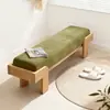 Banqueta de Madeira Maciça Nórdica para Trocar Sapatos para Uso Doméstico, Banco Sofá Minimalista, Banco Longo para Hall de Entrada de Showroom, Banco de Fim de Cama para Quarto de Designer