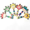 Sonajero para niños Sonajero de mano Campana de cuerda de madera Tambor Campana para bebé Juguete Sonajero para bebé de 0 a 1 año