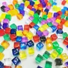 Especificações Dados em branco de 8mm/10mm dados coloridos brilhantes cubos em branco dados transparentes dados de jogo