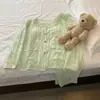 Pijama de Algodão Nuvem para Mulheres, Primavera e Outono, com Bojos, Doce e Fresco, Renda Fina, Manga Longa, Conjunto de Roupa de Casa para Meninas