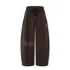 Pantalones anchos de calle estilo hip-hop para mujer, holgados, adelgazantes, fluidos, casuales, pantalones deportivos para danza jazz