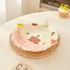 Adorable Set de Vajilla de Cerámica Oso Corazón para Uso Doméstico, Bol de Arroz de Cerámica con Color Bajo Esmalte, Bol de Doble Asa, Plato de Cena de Alto Valor
