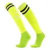 Calcetines de Fútbol, Tubo Largo, Calcetines con Suela de Toalla Engrosada, Calcetines de Fútbol para Adultos, Absorbentes de Sudor, Calcetines Deportivos Antideslizantes, Calcetines Rayados Hasta la Rodilla para Niños