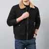 Abrigo de piel de cordero con solapa de invierno, forro polar, engrosado, ropa acolchada de algodón para hombre, chaqueta bomber estilo utilitario, chaqueta acolchada de algodón holgada para hombre